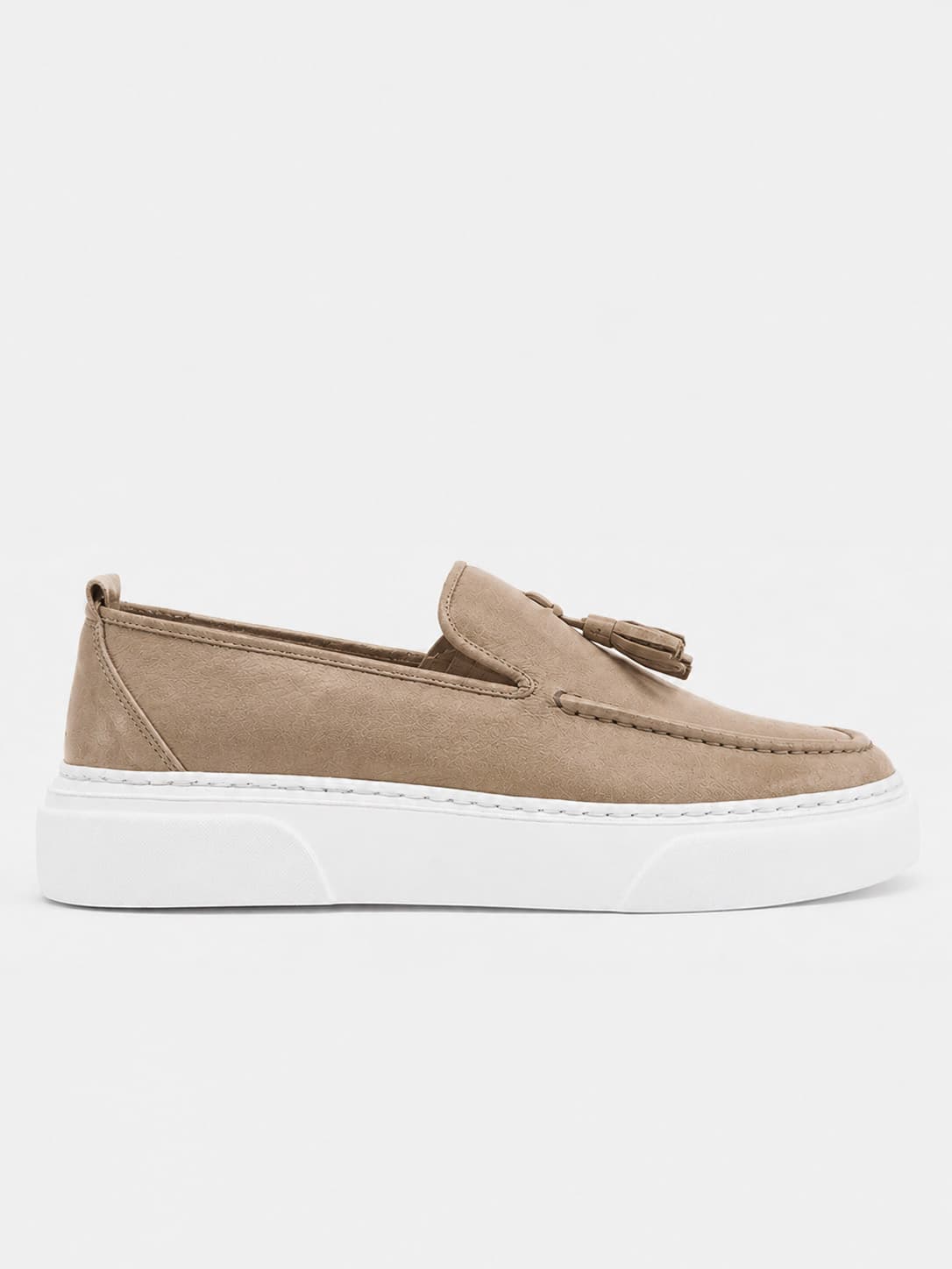 1013 - Beige Leather loafer