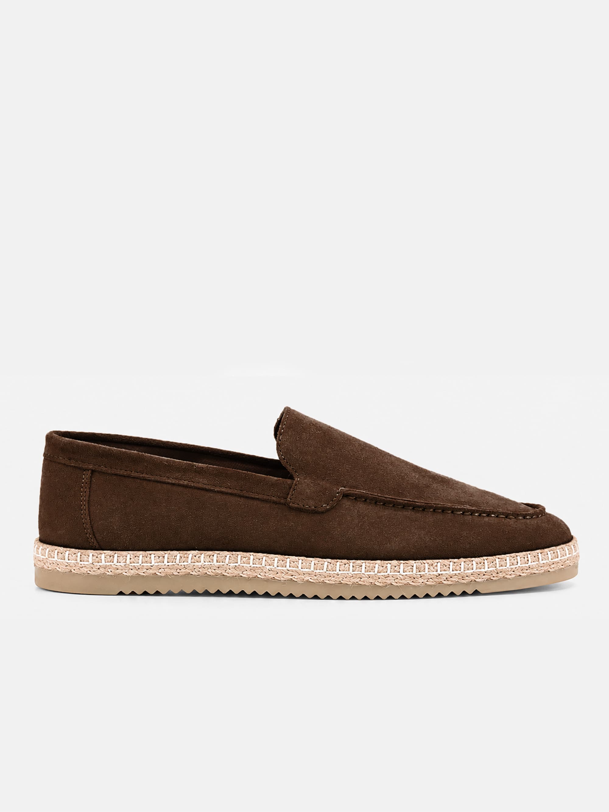 035 Brown - Leather Espadrille
