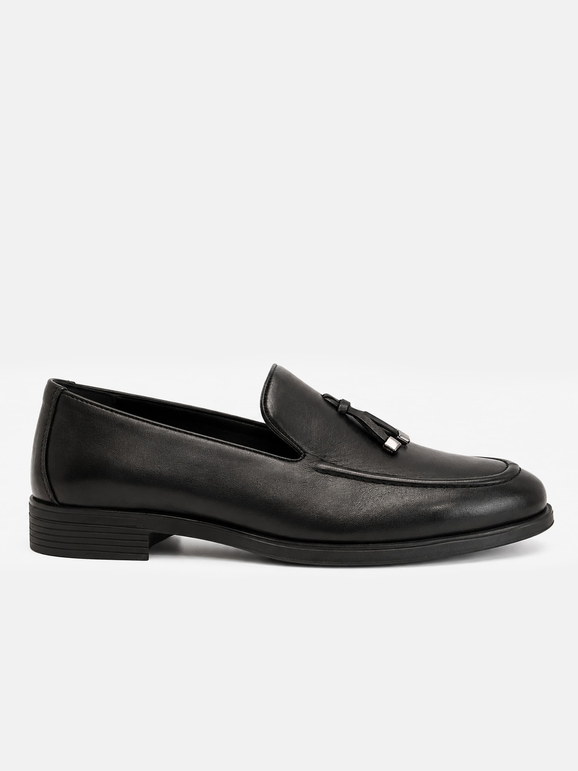 5195 Black - Leather formal loafer